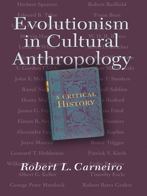 cover image of Evolutionism In Cultural Anthropology